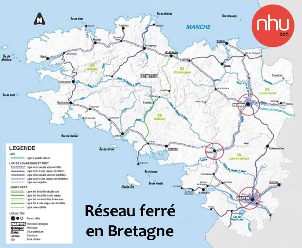 réseau ferroviaire Bretagne