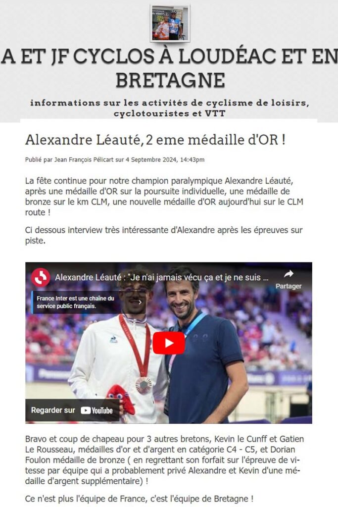 Pour la Bretagne bilan encourageant aux jeux olympiques de Paris