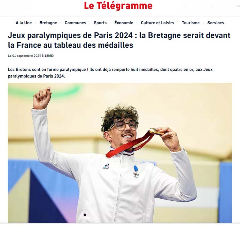 Pour la Bretagne bilan encourageant aux Jeux Olympiques de Paris